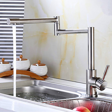 304 Stainless Steel Lead-Free Kitchen Mixer Tap Faucet Nickel Brushed